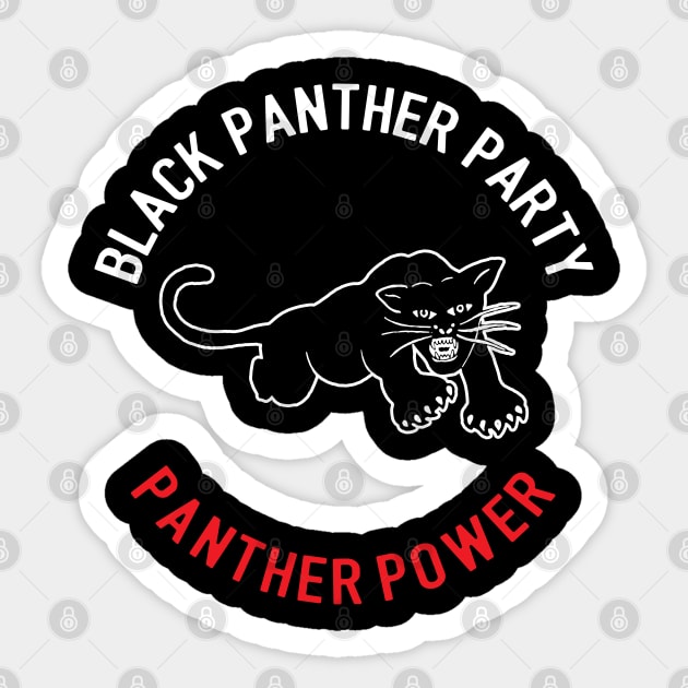 The Black Panther Party, Black History, Black Lives Matter, Civil Rights Sticker by UrbanLifeApparel